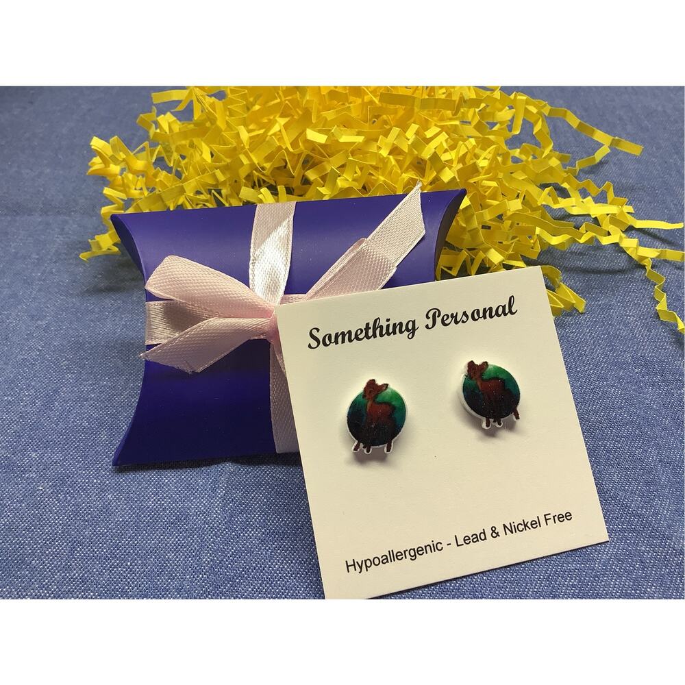 Bambi - Disney Inspired Post Earrings -- Gift Boxed - Chibi Cute - Picture 2 of 3